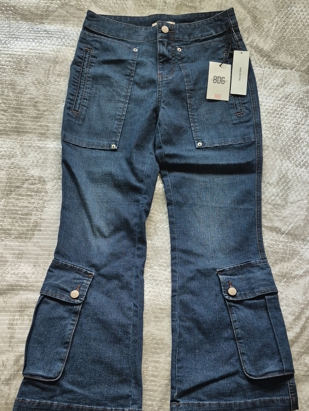 BDG Urban Outfitters Cropped Kick Flare Utility Jeans — NWT!!